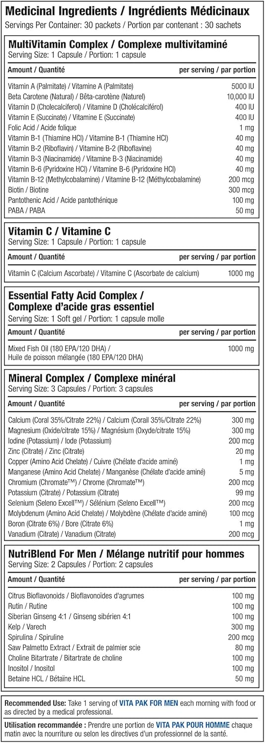 Proline: Vita-Pak for Men 30 Packs