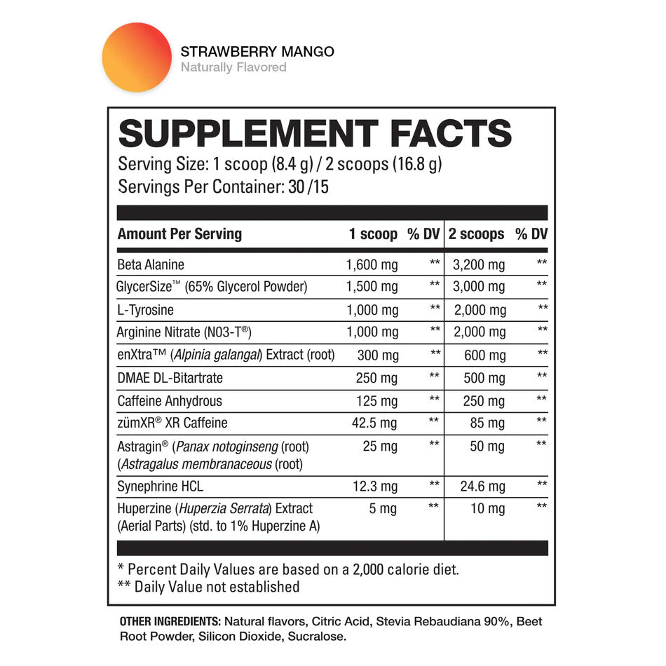 HD Muscle: PreHD Black 30 Servings