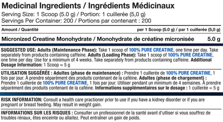 Proline: Micronized Creatine Monohydrate 1000g