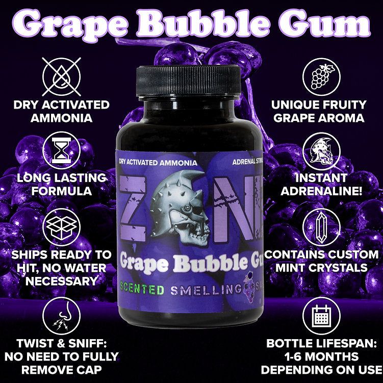 Zone: Smelling Salts Grape Bubble Gum