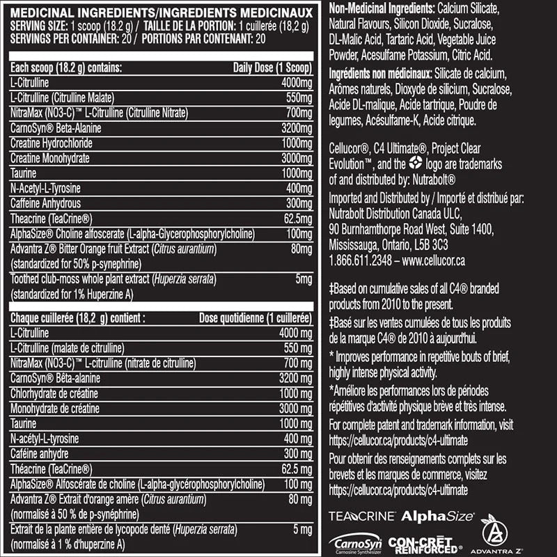 Cellucor: C4 Ultimate 20 Servings