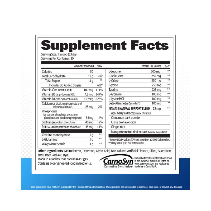 GAT: Jetmass Tropical Ice 40 Servings