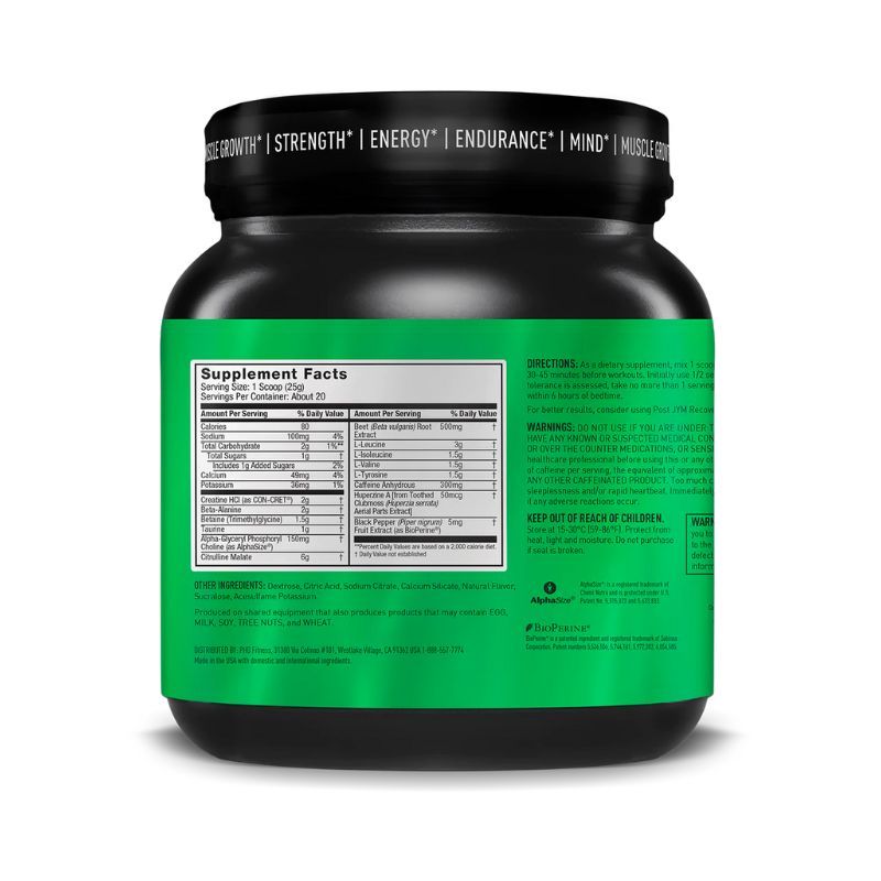 JYM: Pre JYM 20 Servings