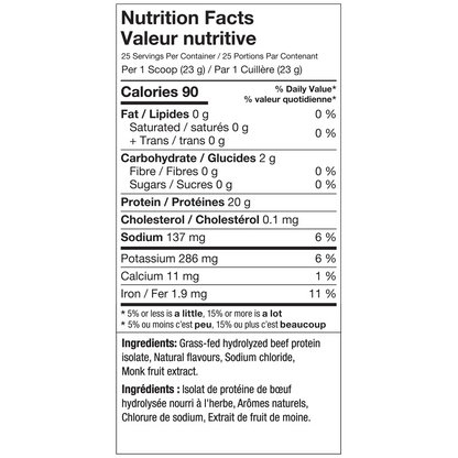 ALT: Beef Protein Isolate 25 Servings