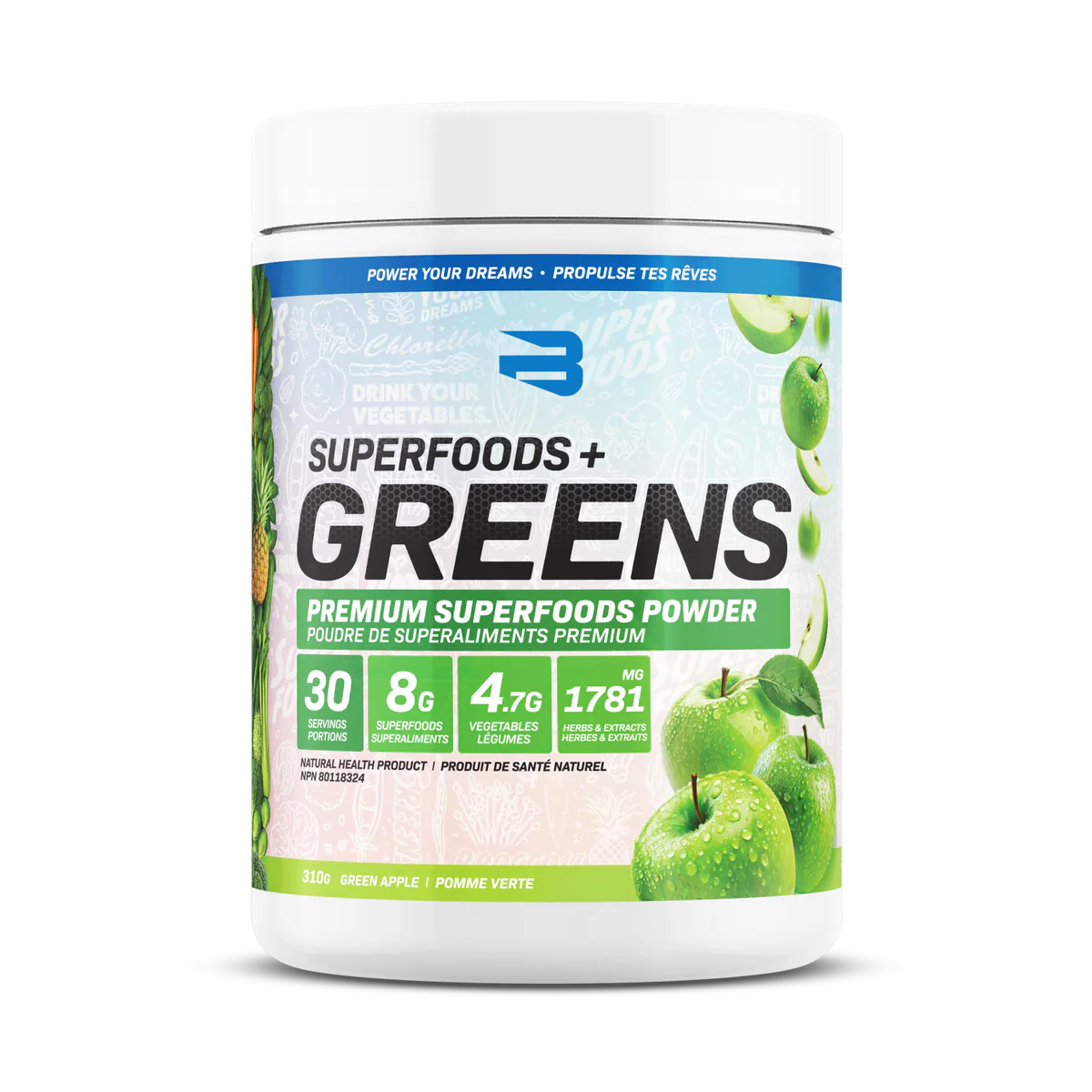 Believe Supplements: Organic Greens 30 Servings