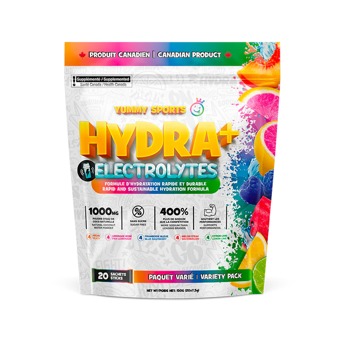 Yummy Sports: Hydra+ Electrolyte Bags 20 Sticks