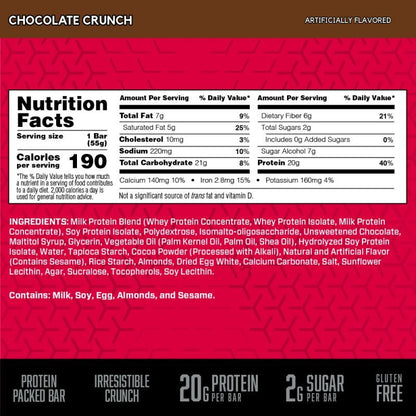 BSN: Protein Crisp Bar Box of 12