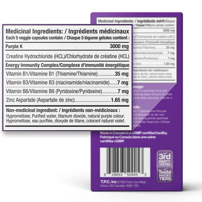 Purple K: Creatine Capsules 150 Caps